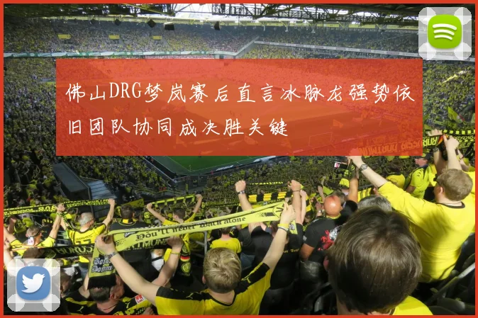 佛山DRG梦岚赛后直言冰脉龙强势依旧团队协同成决胜关键